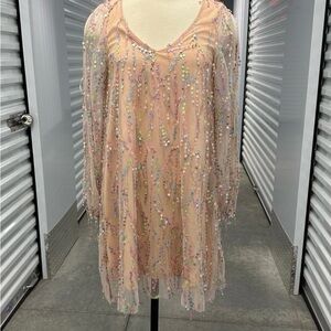 Southern fried Chic dress size small sequin embellished 38” chest 37” long